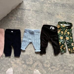 5 Pairs Baby Girl Pants